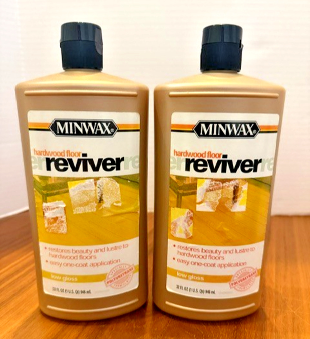 2 X Minwax Hardwood Floor Reviver LOW GLOSS 32 Oz Each New